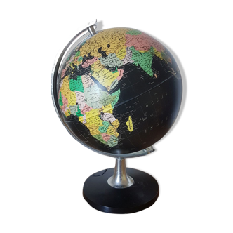 Globe terrestre mappemonde lumineux