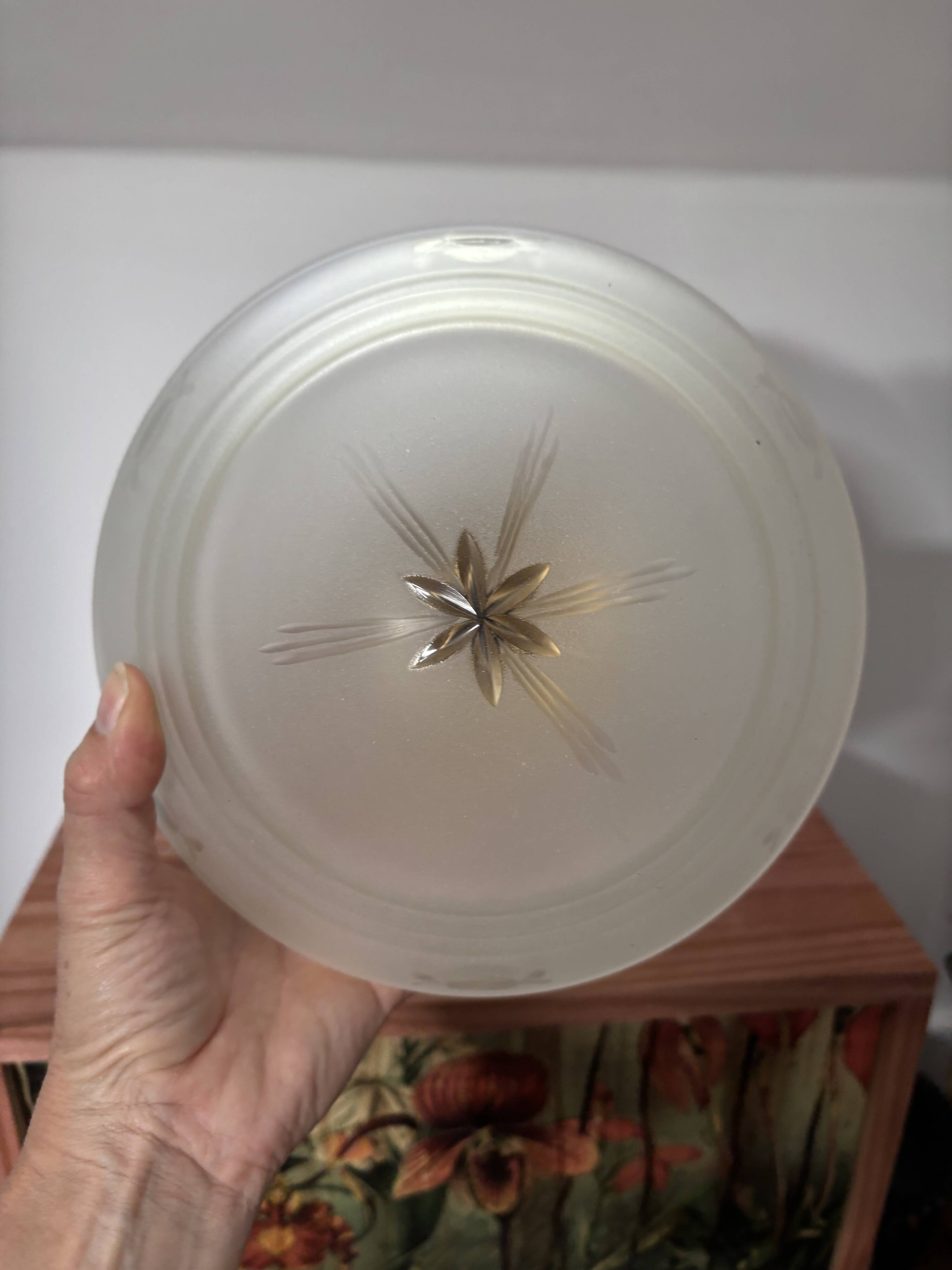 Vintage Art Deco Globe Ceiling Light