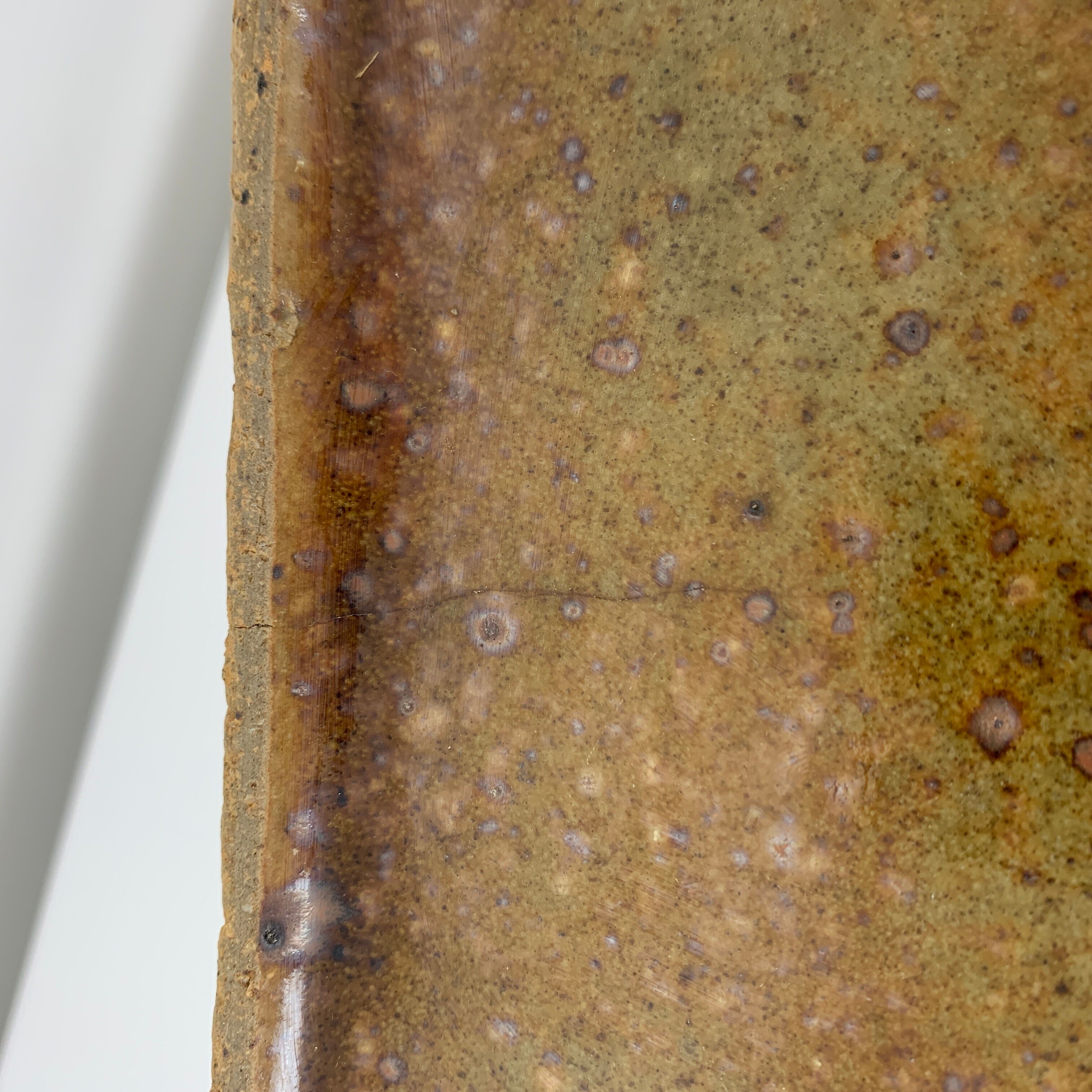 Lot of 5 square plates gres pyrite Pierre Digan La Borne