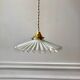 suspension in pleated opaline early 20th century