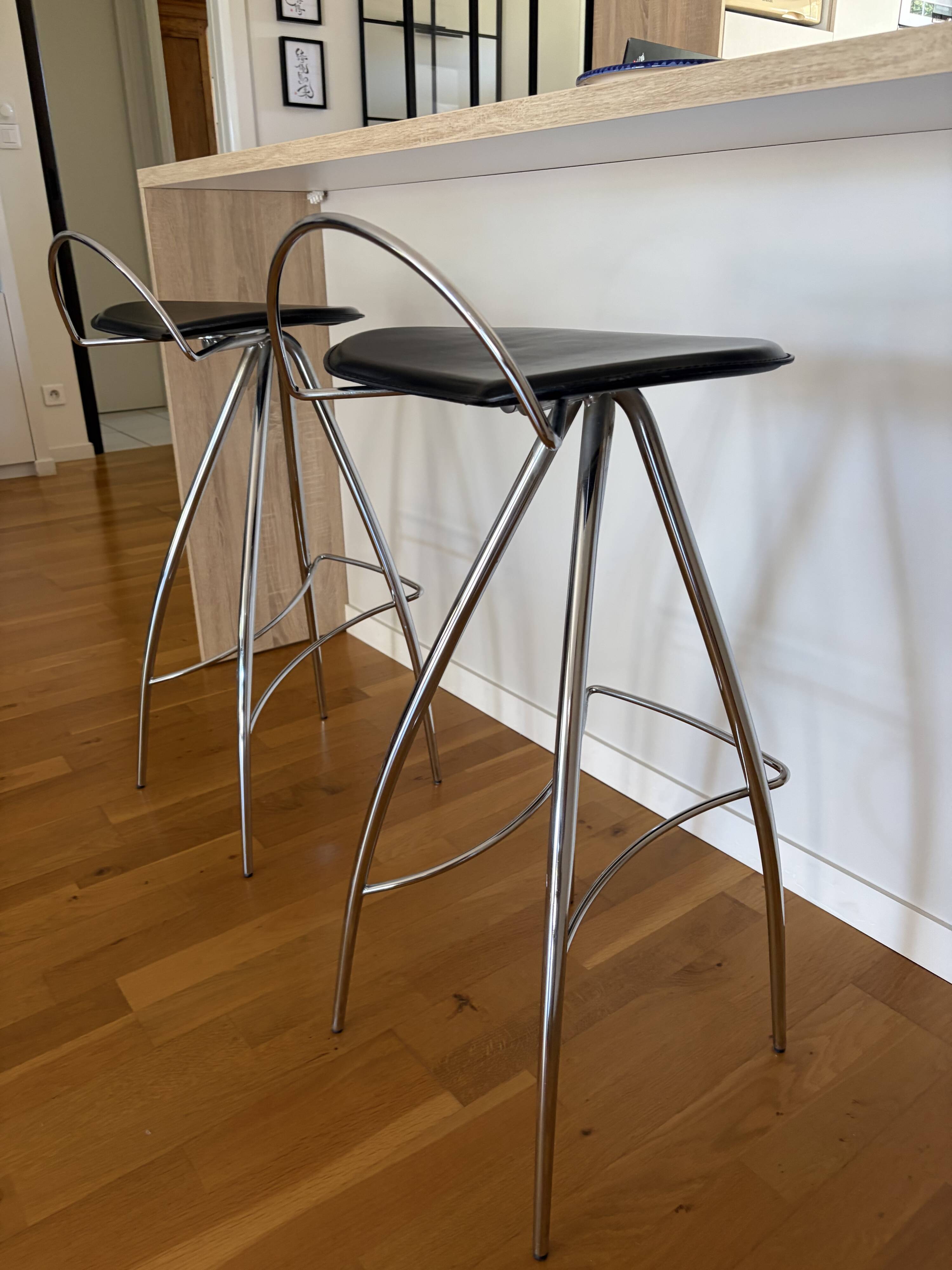 Lot de 2 tabourets coco