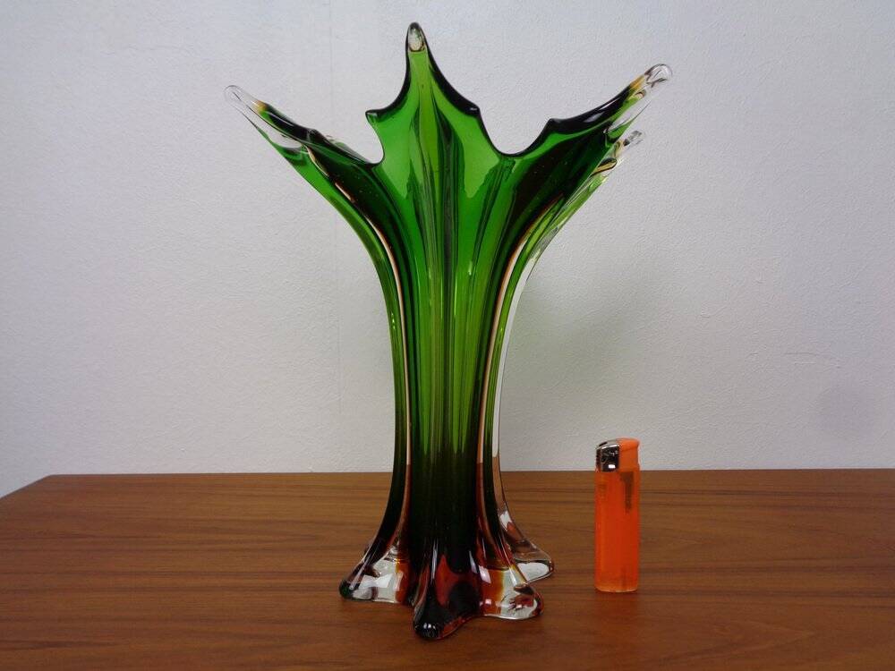Murano Sommerso Glass Vase, 1960s