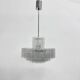 Mid-century design Doria Leuchten glass chandelier, 1970s
