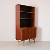 Vintage bookcase with sliding shelf