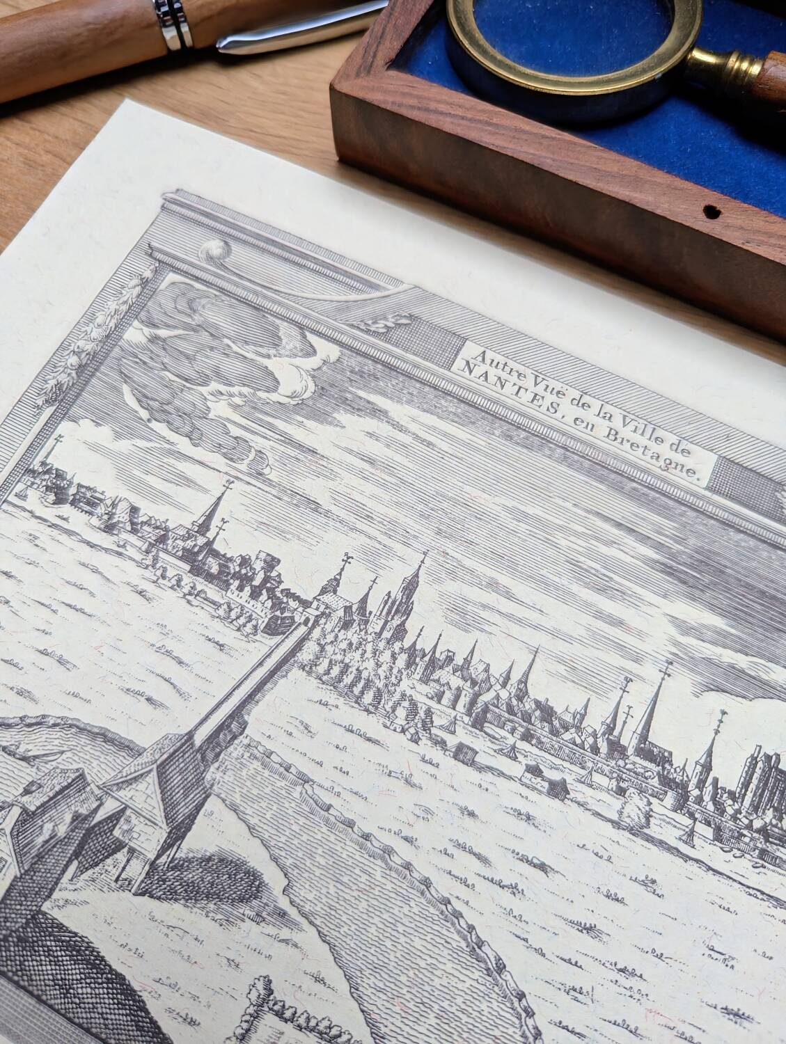 Printed in 1970, engraving from Nantes.