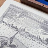 Printed in 1970, engraving from Nantes.