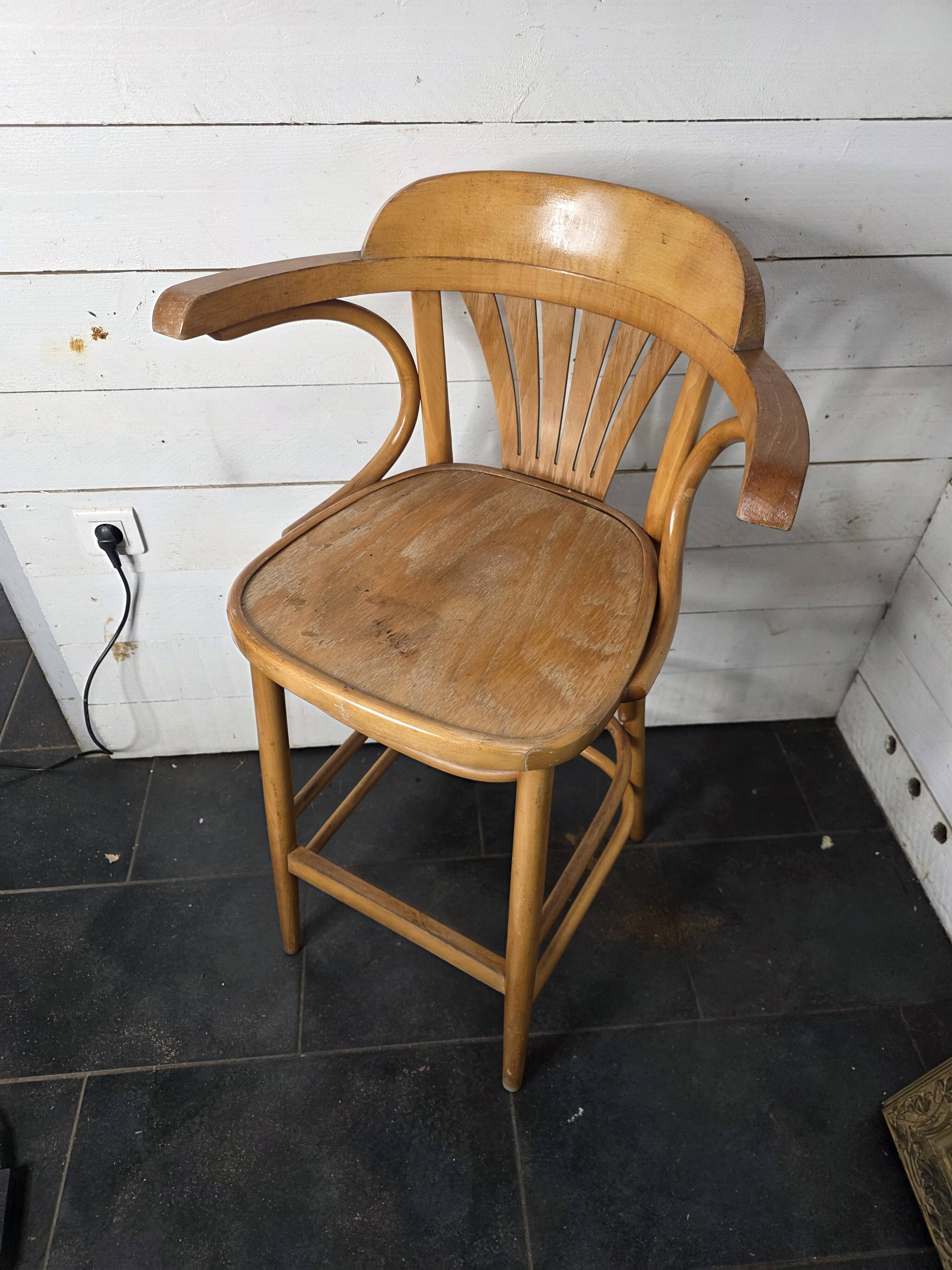 Bentwood bistro stool