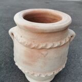 Set of two terracotta jars