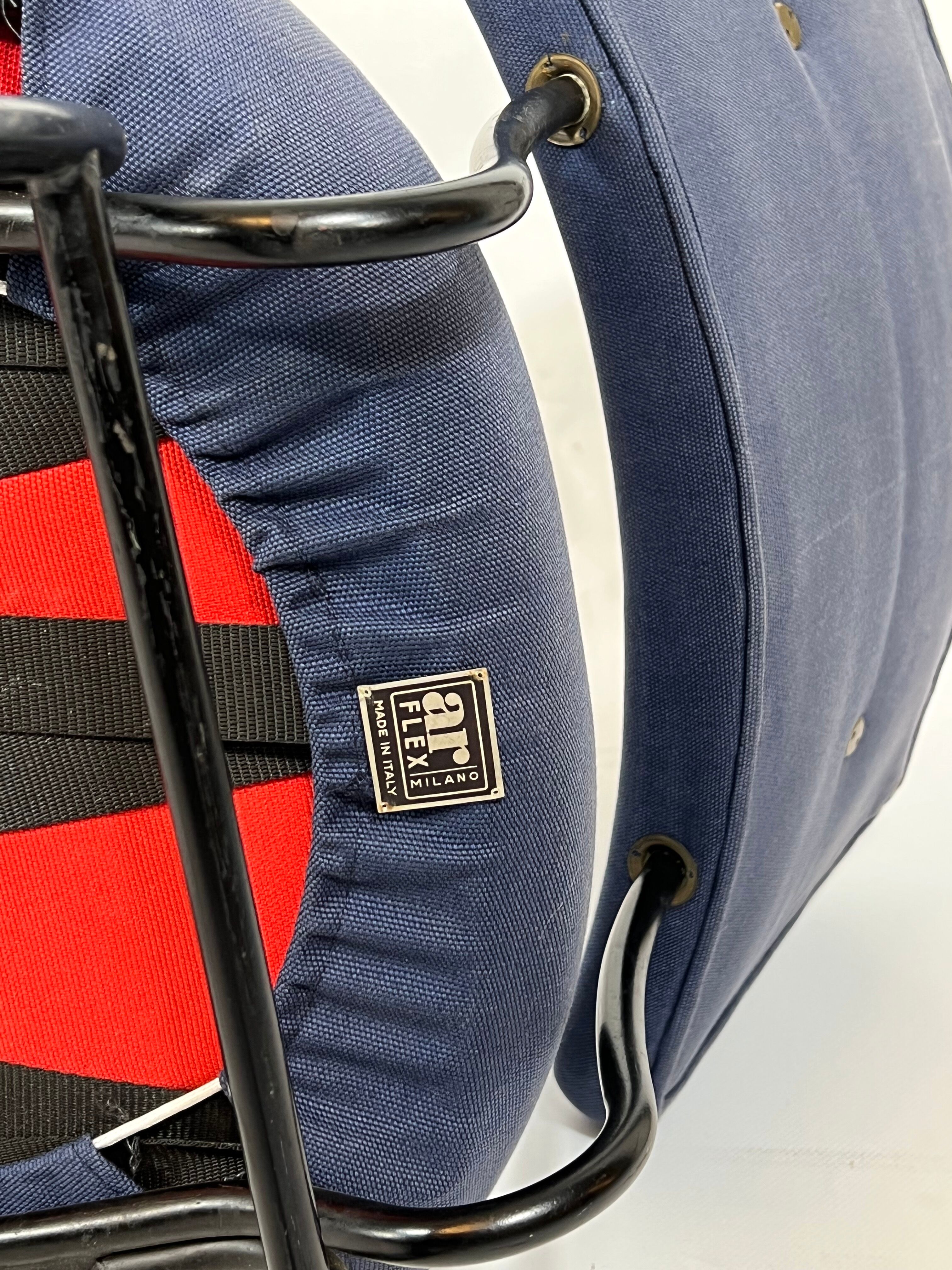 Erberto Carboni for Arflex, Set of six Delfino dining chairs. 1950s