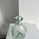 Vintage ovoid glass vase 70cl "Registered model" H:23cm