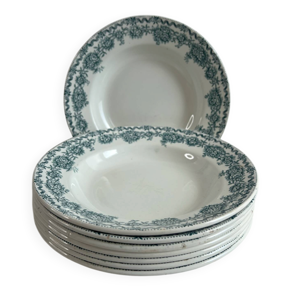 8 assiettes creuses Saint Amand collection Argenton