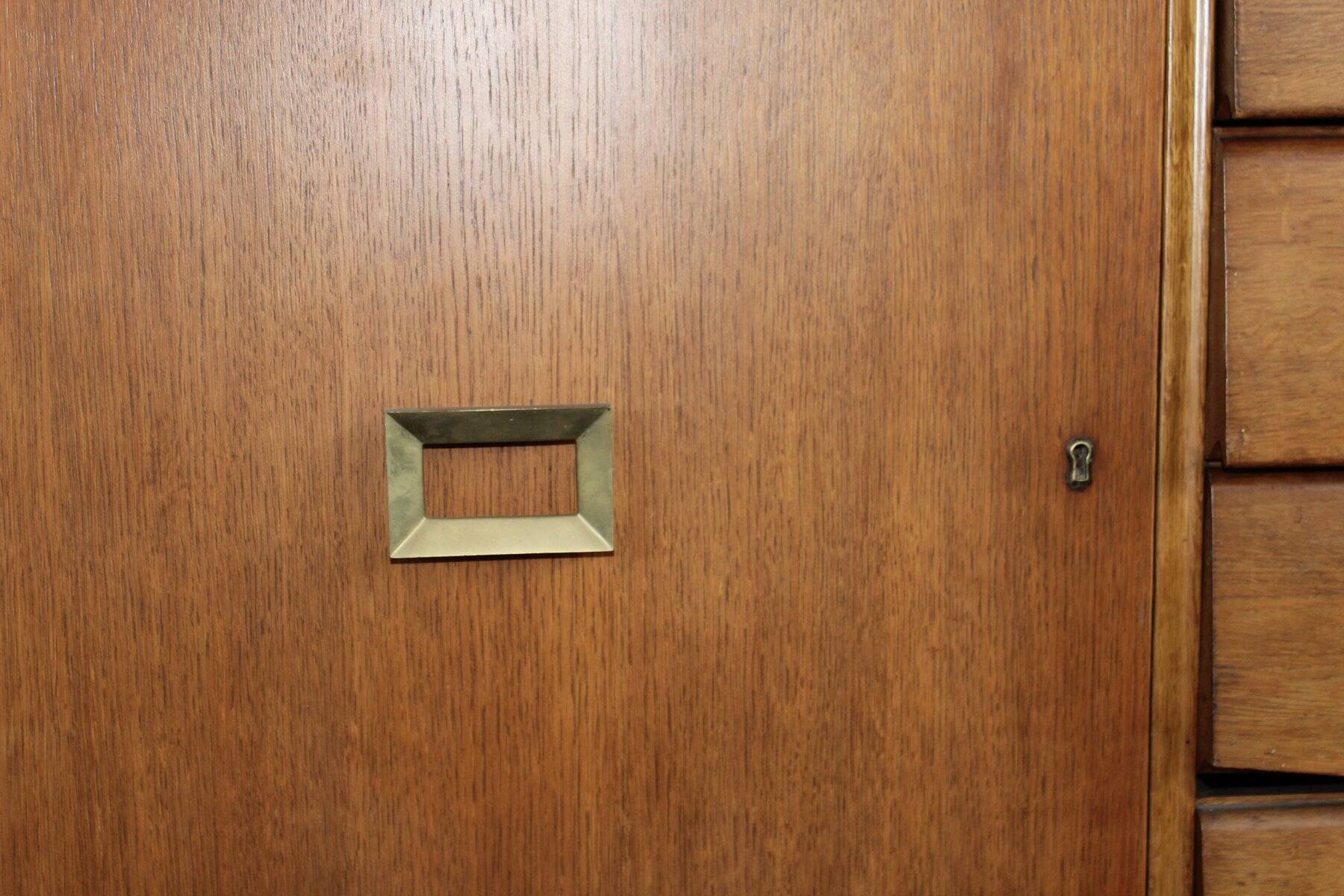 Enfilade with Brass Handles, Italy, 1960s