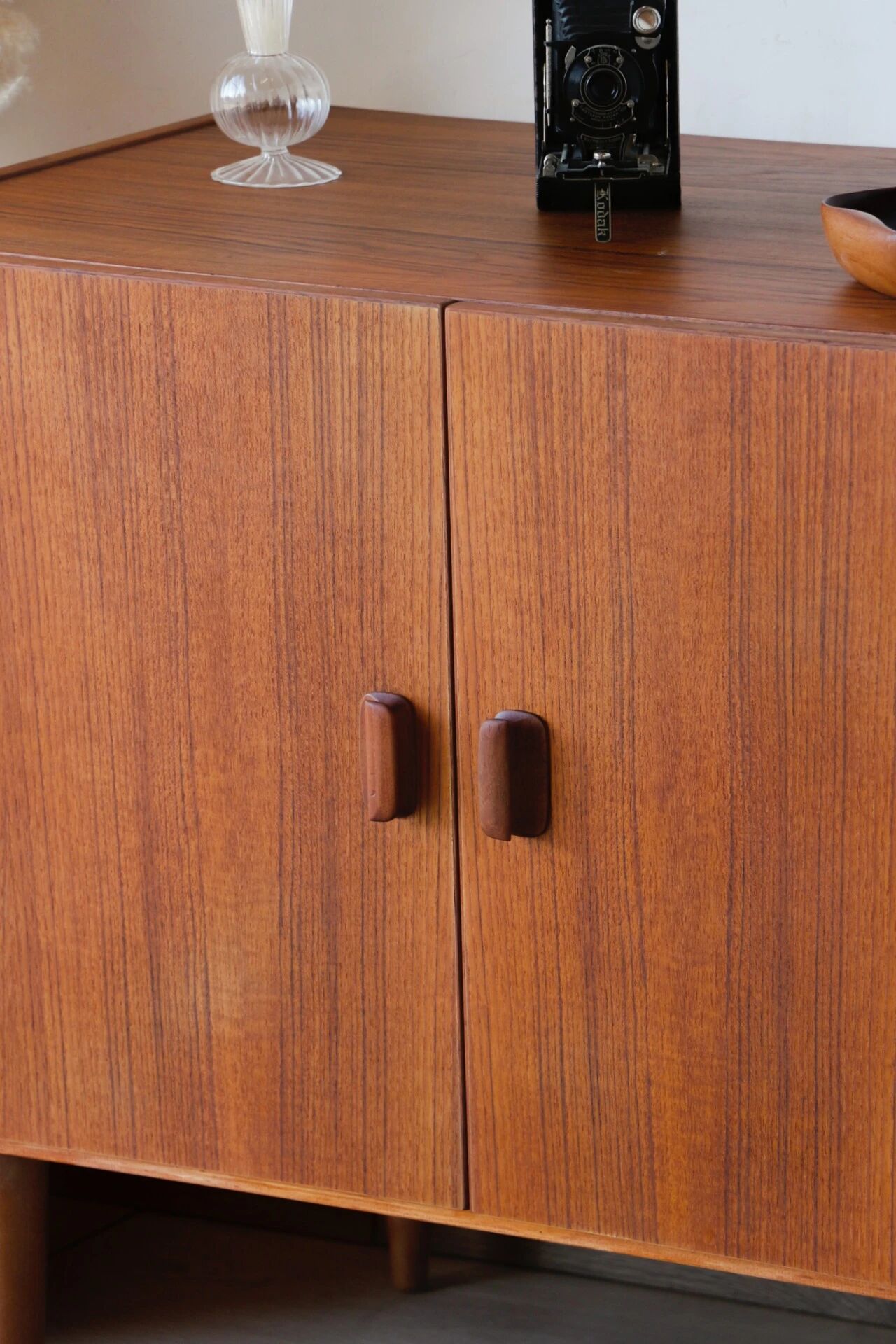 Restored vintage teak Scandinavian furniture