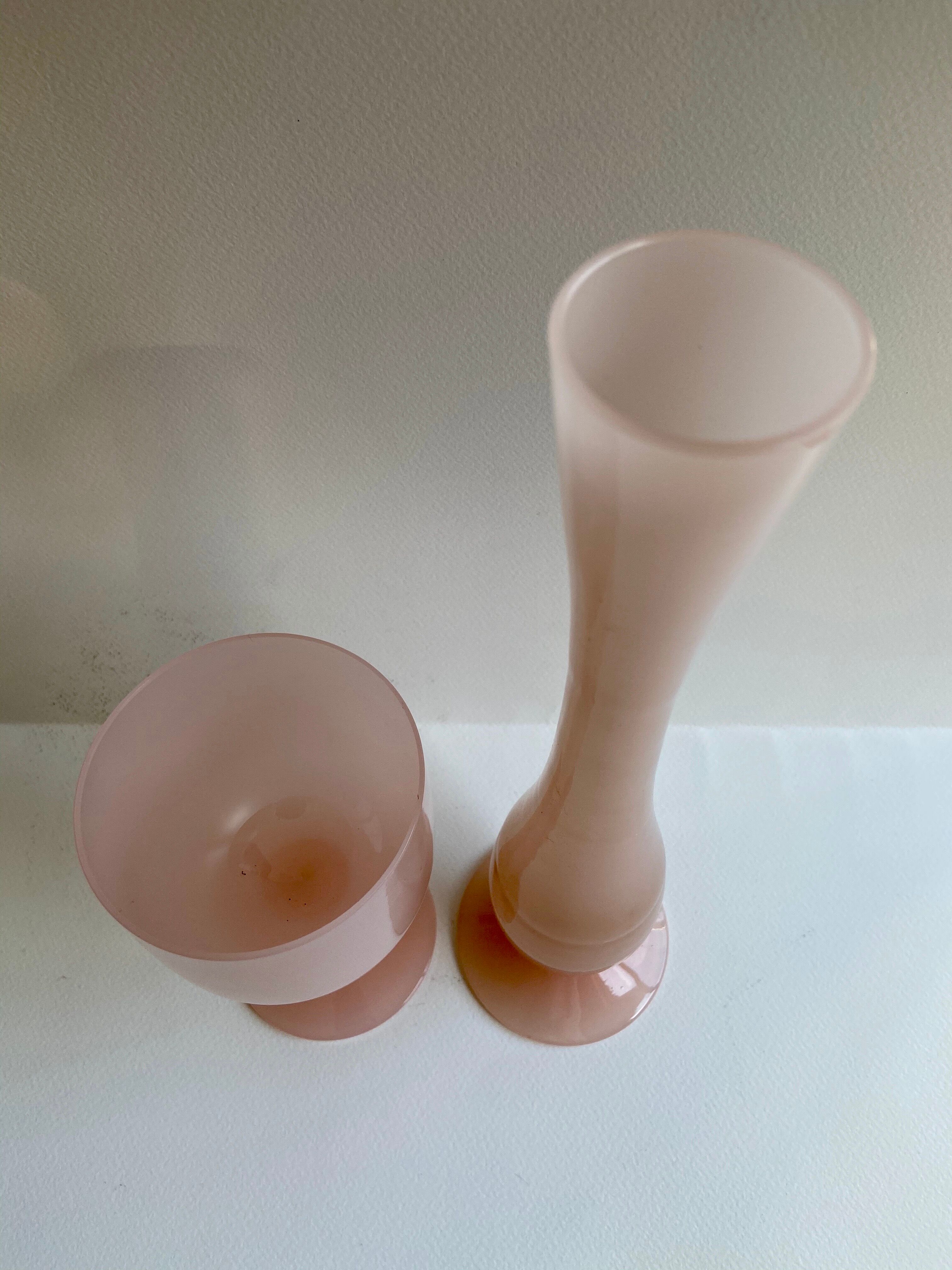 Pair of opaline vases