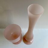 Pair of opaline vases