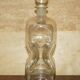 Pair of antique pinched decanters circa 1900 for serving whisky, bourbon, vodka, gin.