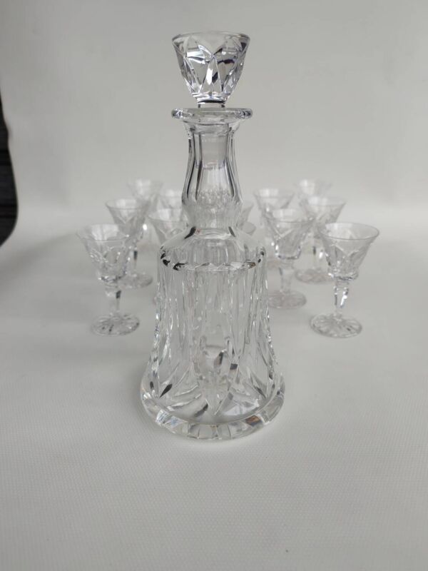 Service à liqueur en Cristal de saint louis, modèle Camargue, années 70.