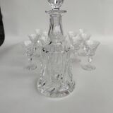 Saint Louis crystal liqueur service, Camargue model, 1970s.