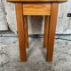 Brutalist Stool Old Chalet Solid Pine Vintage #D544