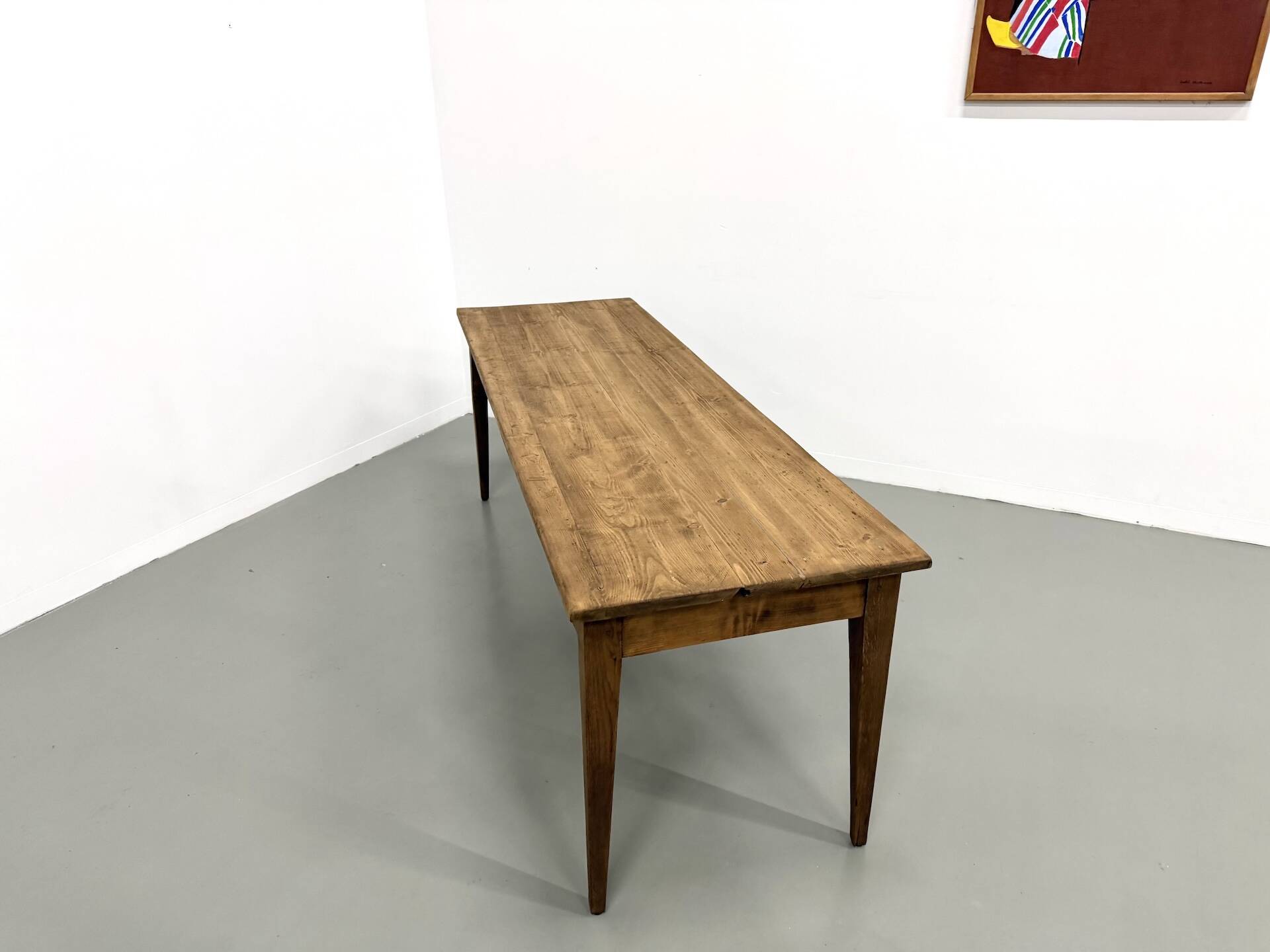Farm table with tapered legs, 1950s