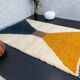 Handmade wool rug 3/2 Moroccan