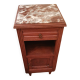 Bedside table with marble top