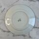 Set of 12 antique flat plates — Céranord pottery, model