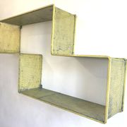 "Dedal" shelf by Mathieu Matégot / vintage 1950 / Yellow