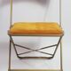 Set of three folding chairs opera golden yellow/mustard