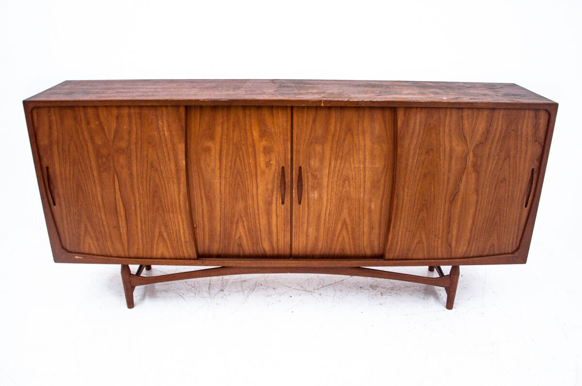 Teak highboard chest of drawers, Denmark, 1960s