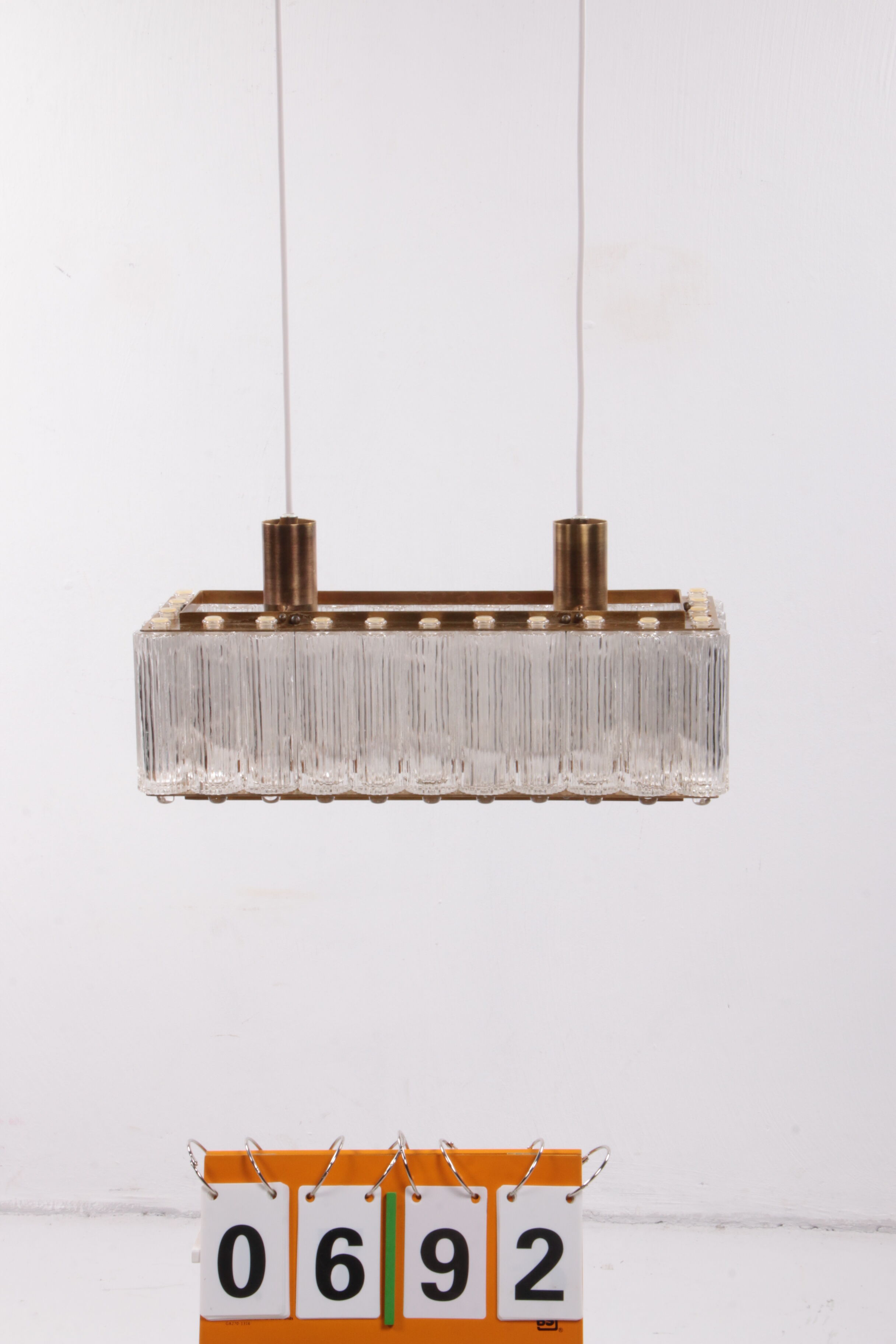 Rectangular pendant lamp Nordlys Light by Eric Warna.