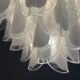 Venetian lustre in colourless and white Murano glass, circa 1990.