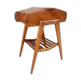 Former Scandinavian wooden sewing cart