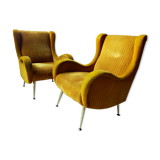 Pair of Italian design armchairs