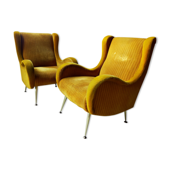 Paire de fauteuils design italien