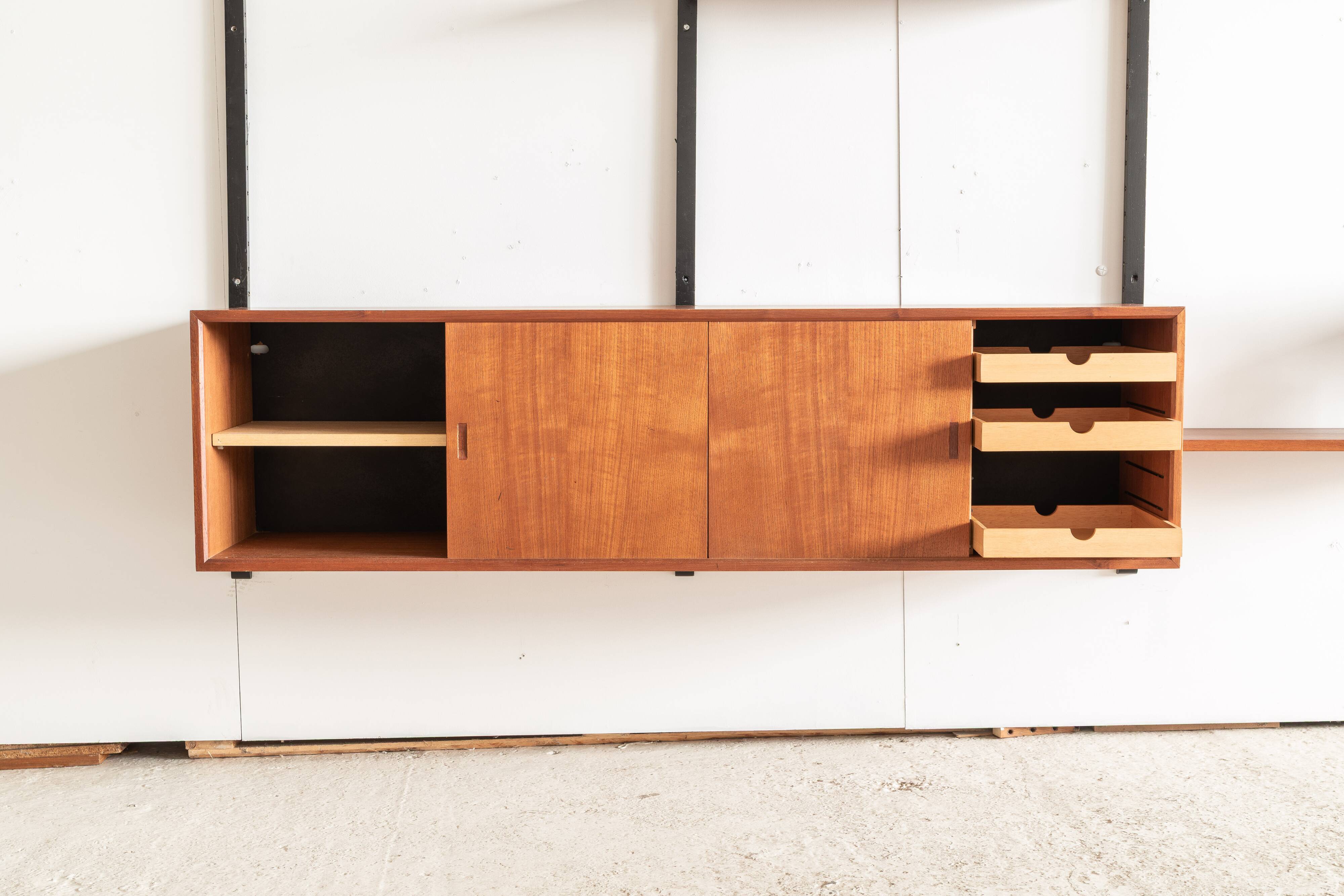 4-Bay wall unitkl  by P. Cadovius, Denmark, 1960's