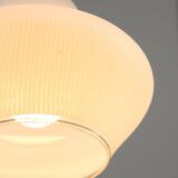 Small Mid-Century Italian Brass and Opaline Pendant Lamp