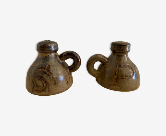 Salière et poivrière en céramique