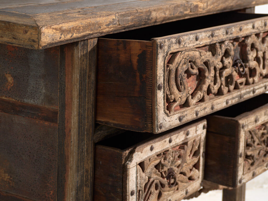 Antique Chinese console with openwork decoration – China, circa 1900