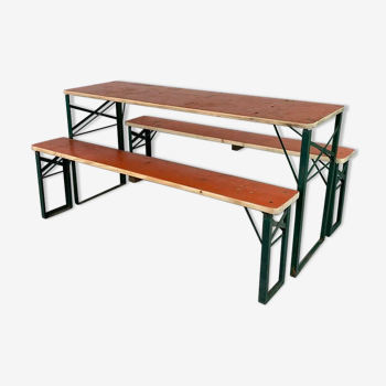 Table and garden benches