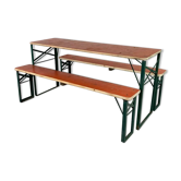Table et bancs de jardin