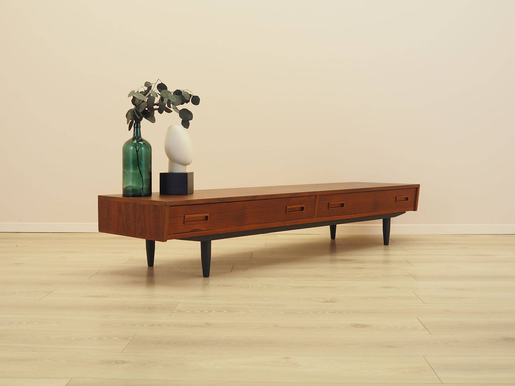 Teak lowboard, Danish design, 1960s, made in Denmark