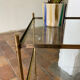 Table d’appoint laiton et verre