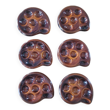 6 snail plates St Clément