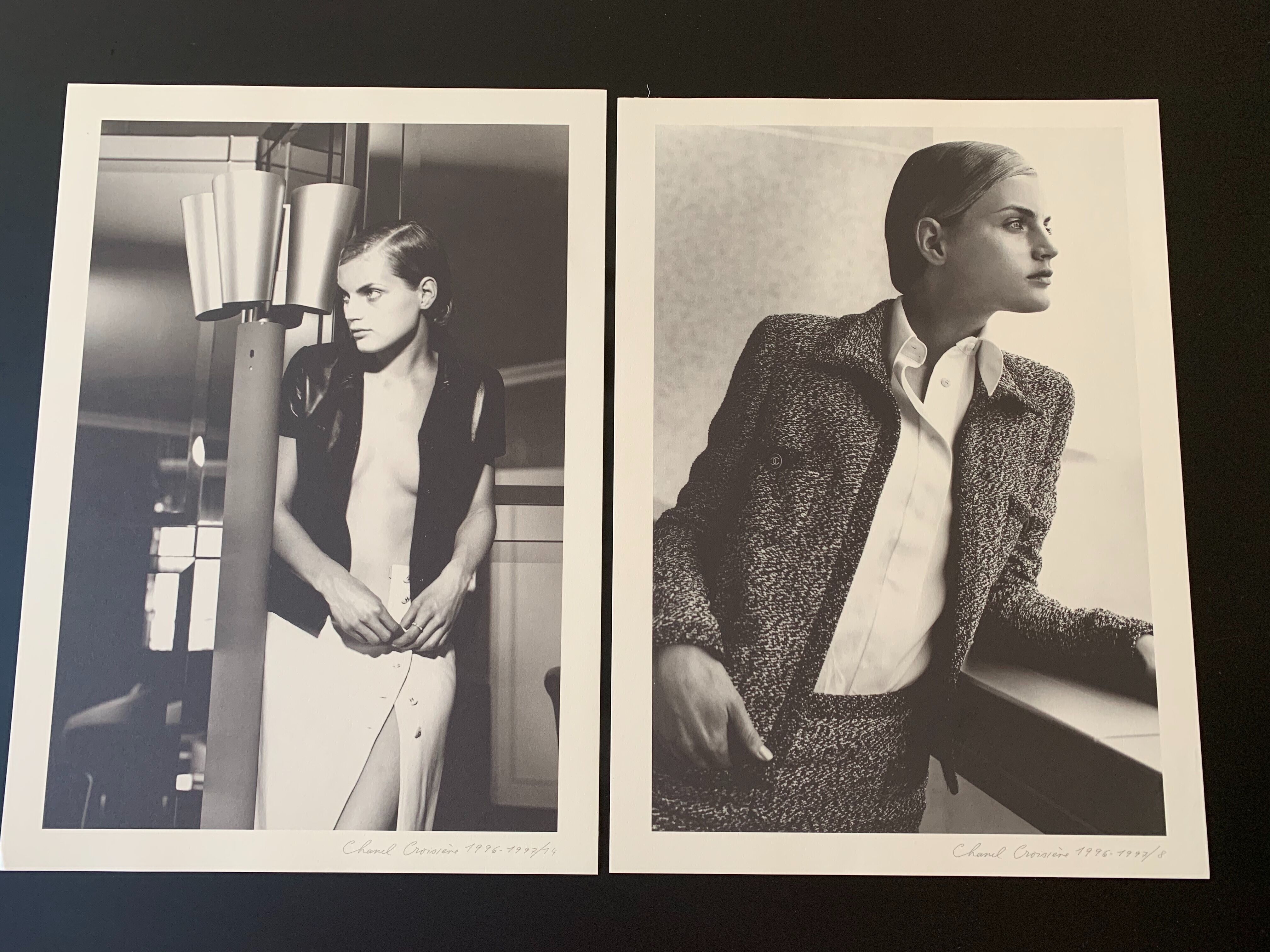 Lot of 2 Chanel photos by Karl Lagerfeld