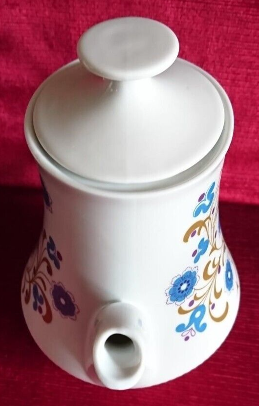 Cafetière en porcelaine de colditz germany décor fleurs vintage
