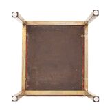 4 Italian brass chairs