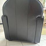 Genuine leather club chair