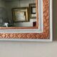 Mirror Louis-Philippe gilded with leaf, 37 x 31 cm