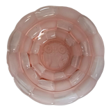 Pink glass dish 3 sunflowers